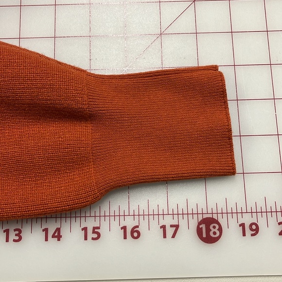 CHERFLY Dolman SLV Faux Wrap Backless Bodycon/Glam Belt Caramel Sweater Dress S - Picture 12 of 16